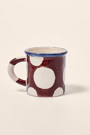 DAMSON MADDER CERAMIC CAMPING MUG LARGE SPOT