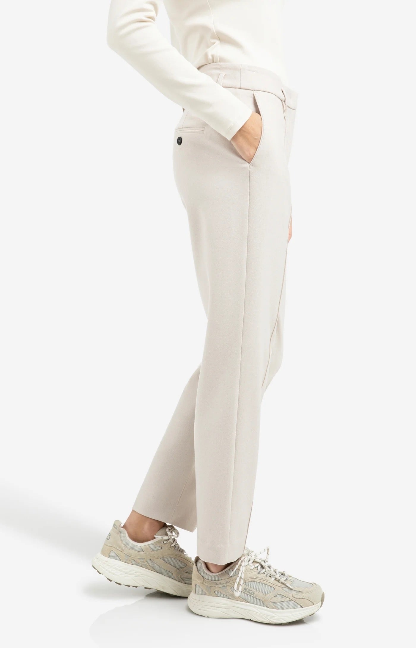 YAYA WOVEN TRS HEATHER GREY MELANGE