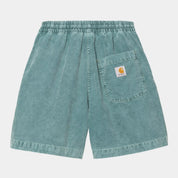 CARHARTT WIP REYNOLD CORD SILVER PINE DUSTY SHORTS