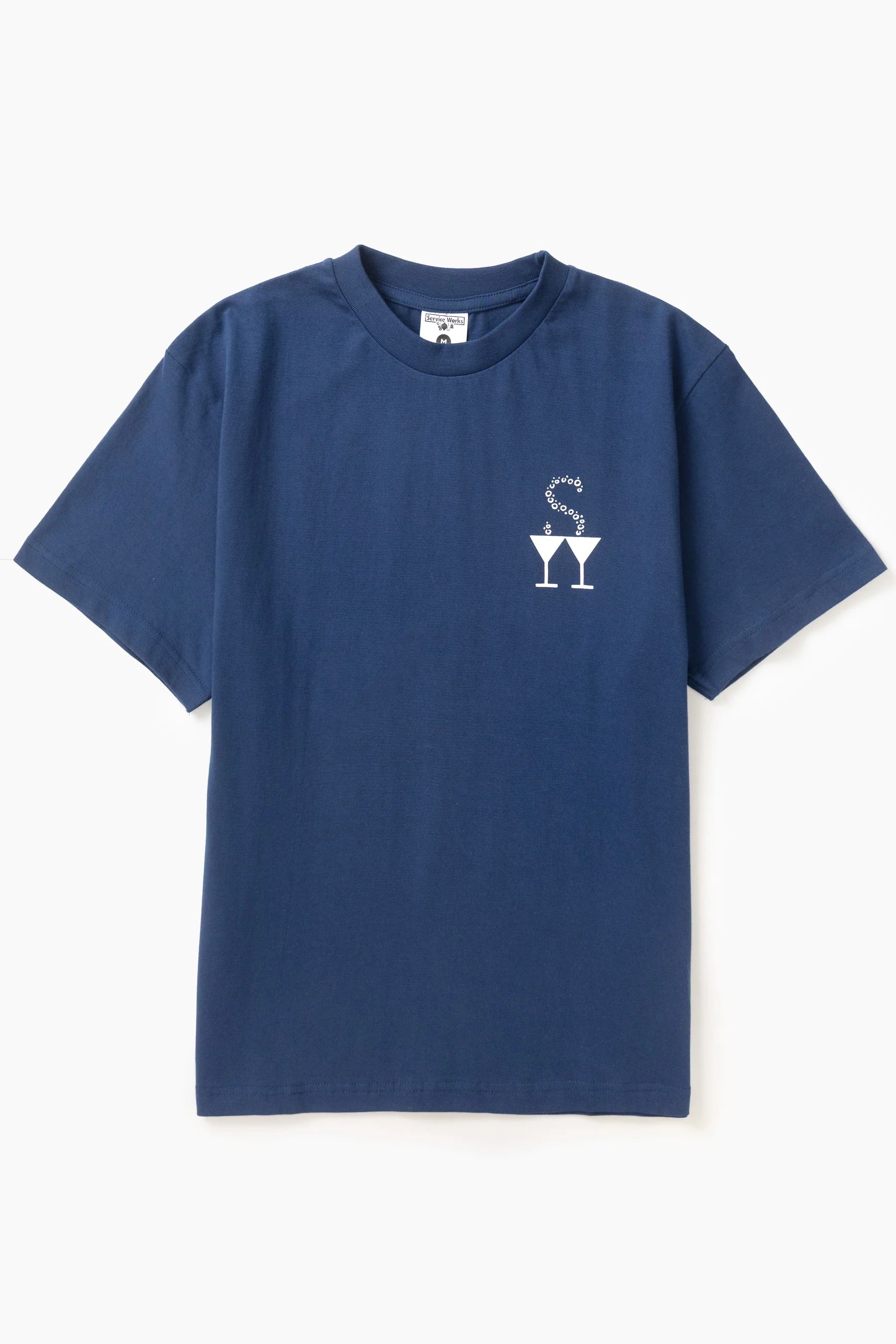 SERVICE WORKS  MARTINI TEE NAVY