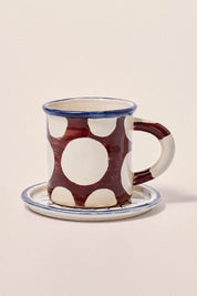 DAMSON MADDER CERAMIC CAMPING MUG LARGE SPOT