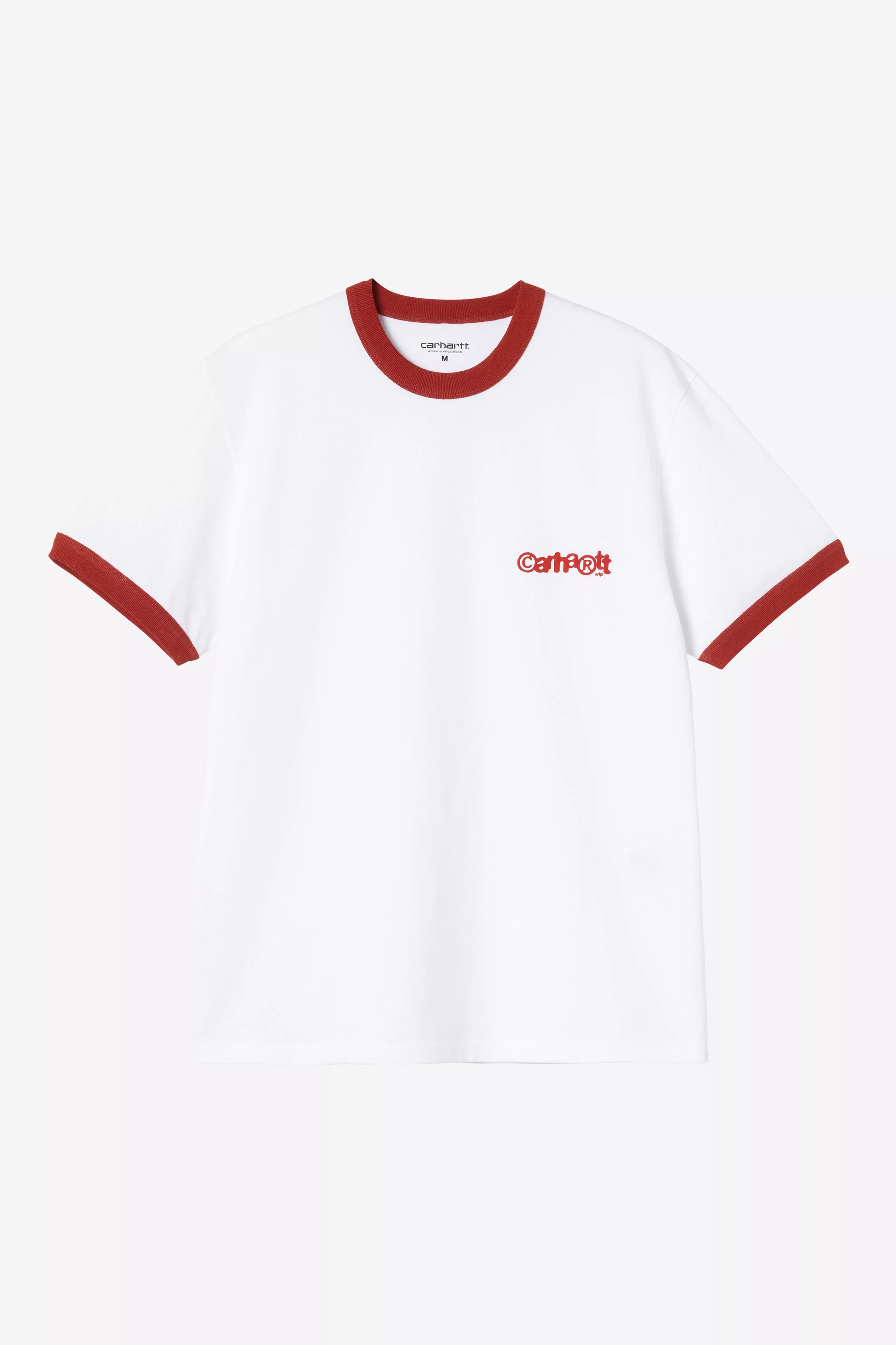 CARHARTT WIP LP RINGER WHITE/RED