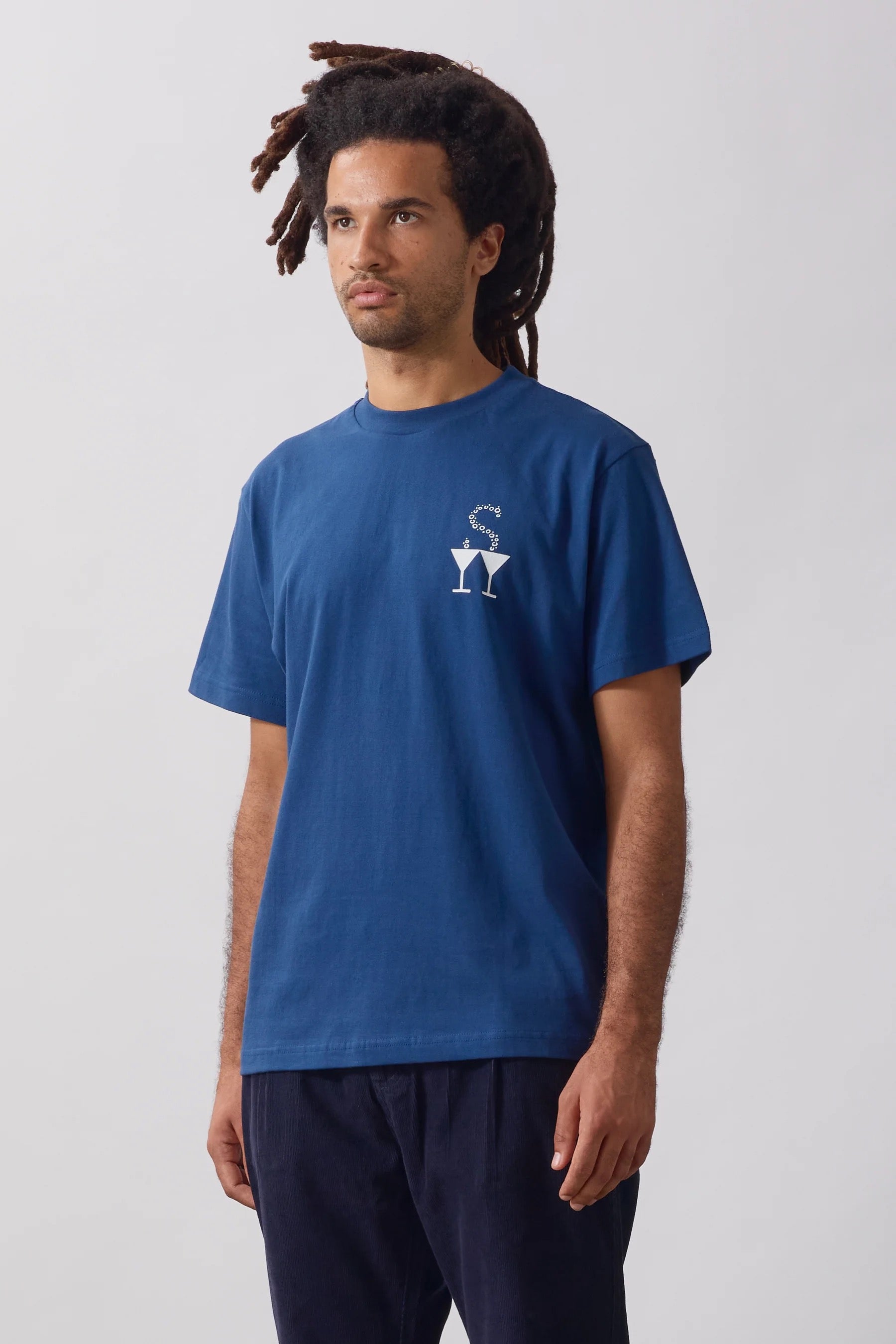 SERVICE WORKS  MARTINI TEE NAVY