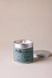 FOLK TIN CANDLE RAIN