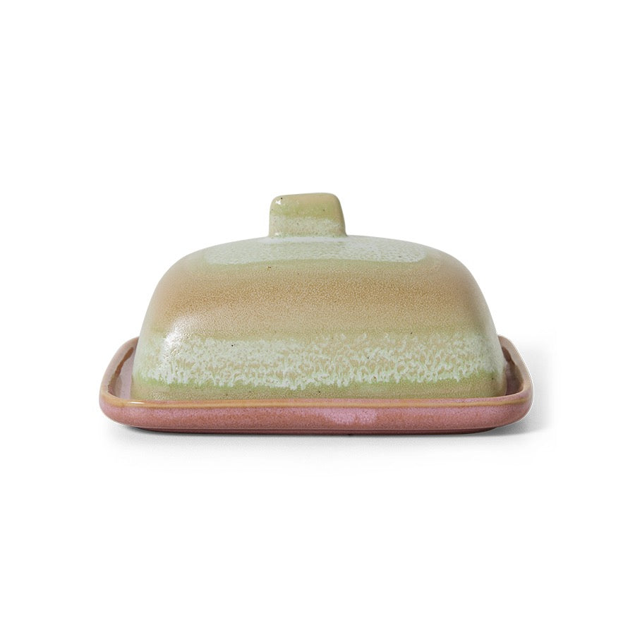 H.K LIVING  BUTTER DISH SKYLINE