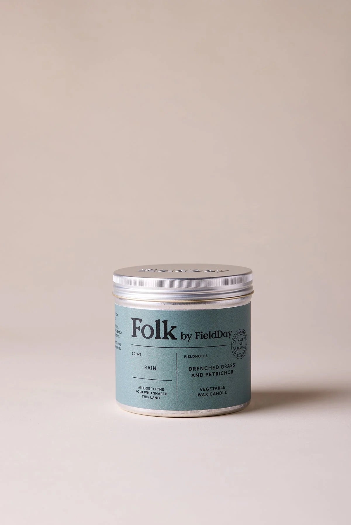 FOLK TIN CANDLE RAIN