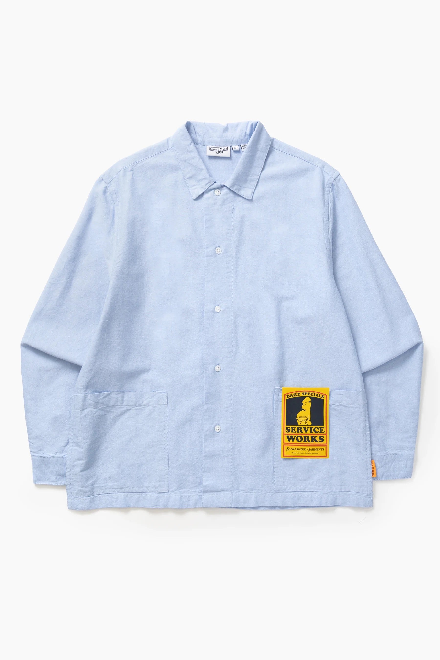 SERVICE WORKS WAITER SHIRT OXFORD BLUE