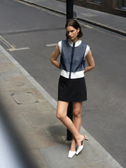 FRENCH CONNECTION  KLARA TANK NAVY/WHITE