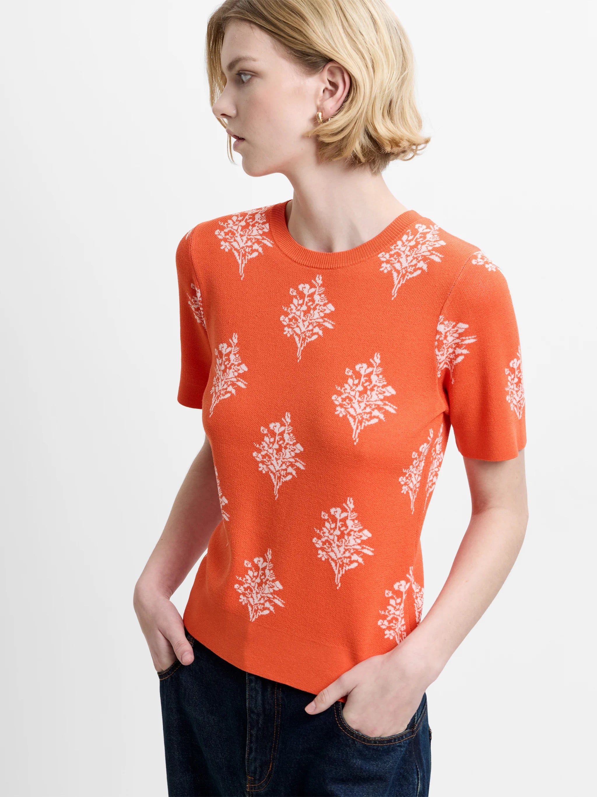 FRENCH CONNECTION  IMELDA DITSY PARADISE ORANGE