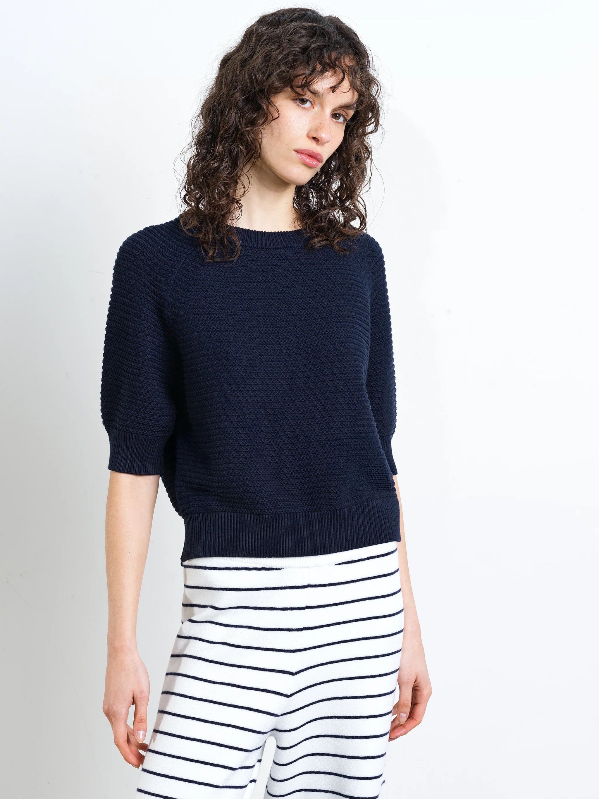 FRENCH CONNECTION  LILY SS MOZART NEW NAVY