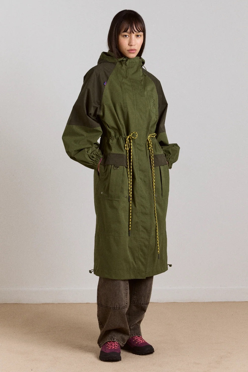 DAMSON MADDER  LOGAN RAINCOAT FOREST