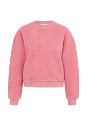 YAYA TEDDY SWEATER ROSE RED MELANGE