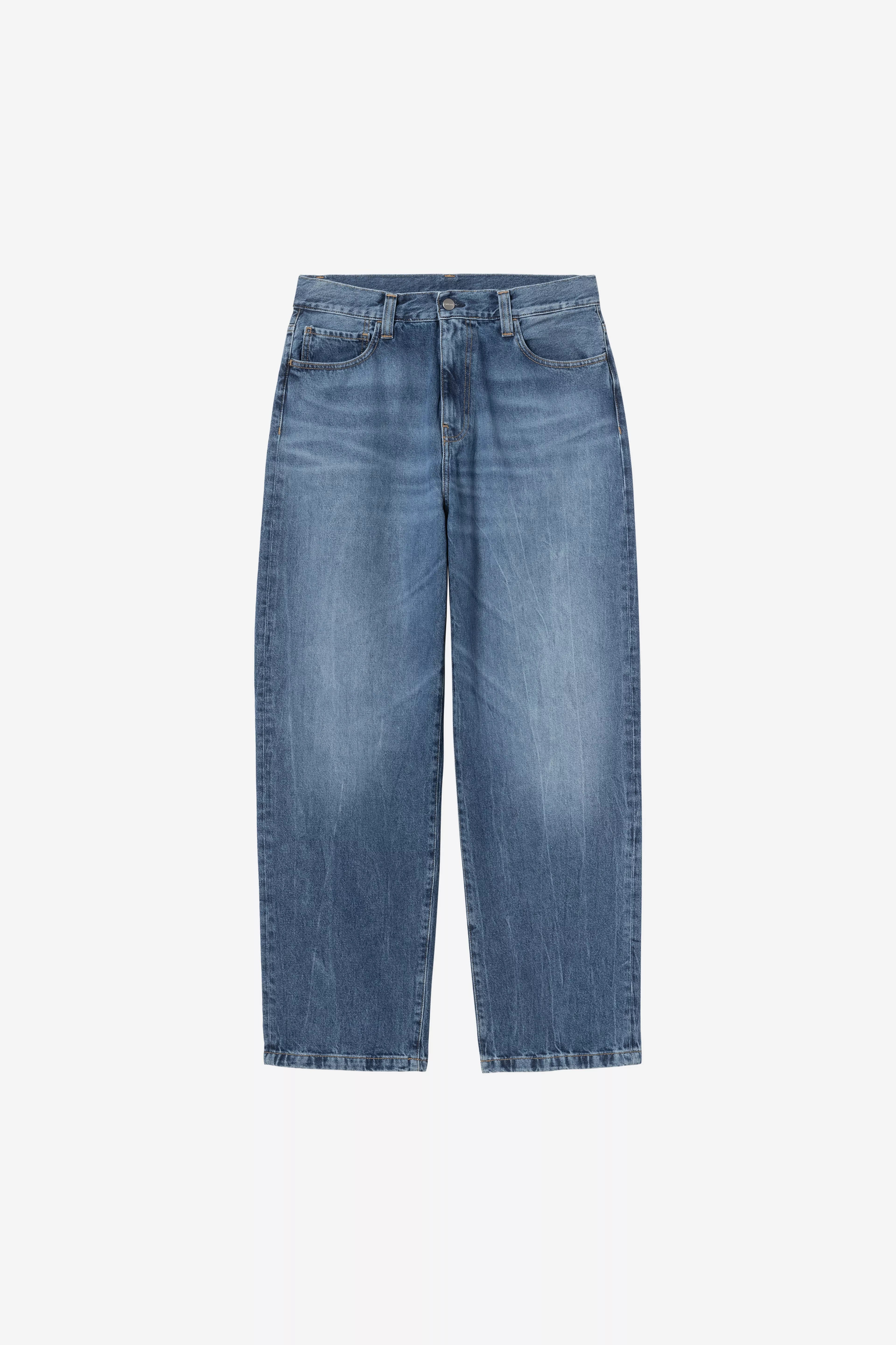CARHARTT WIP  LANDON PANT BLUE MARBLE USED WASH