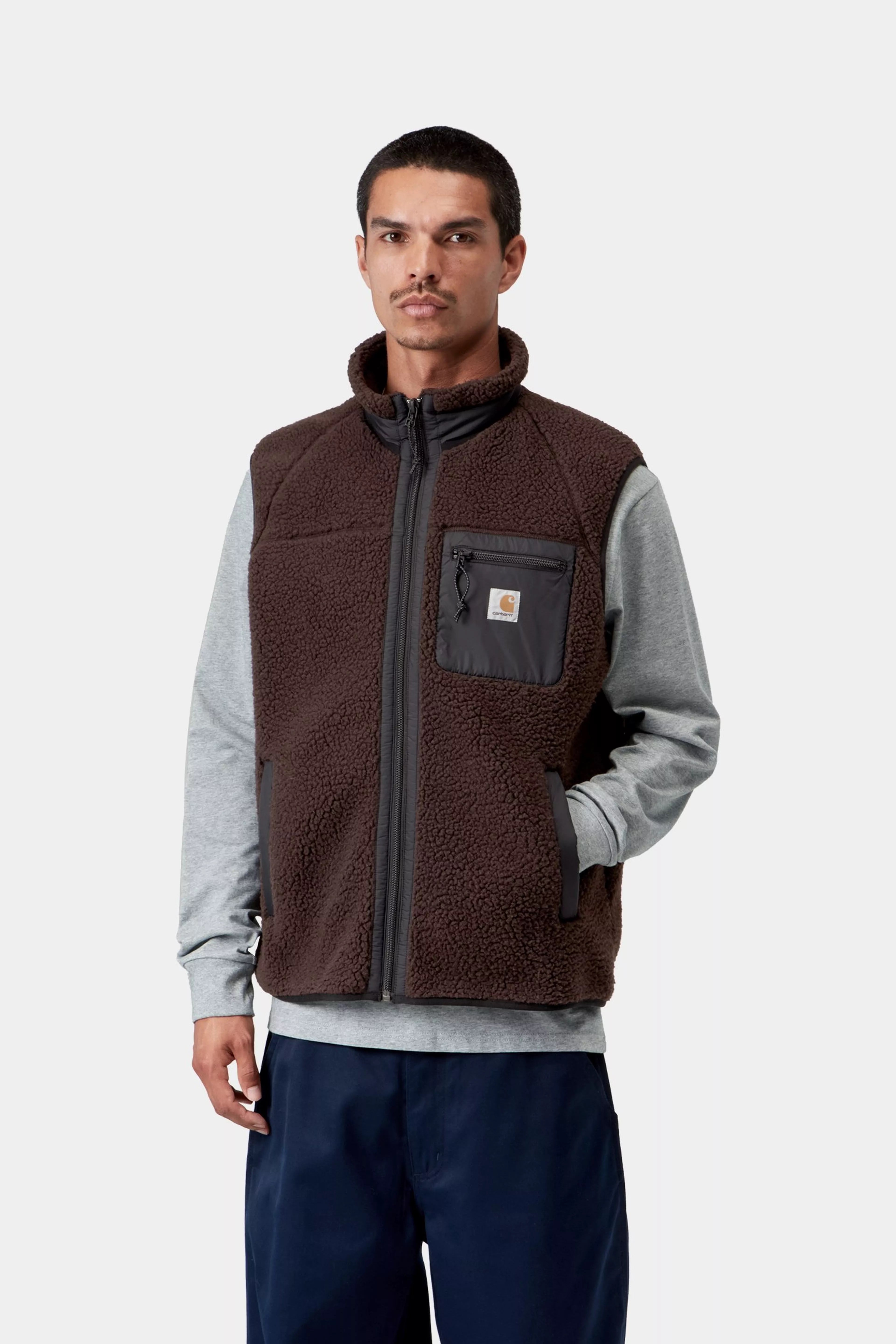 CARHARTT WIP  PRENTIS VEST PALISANDER/BLK