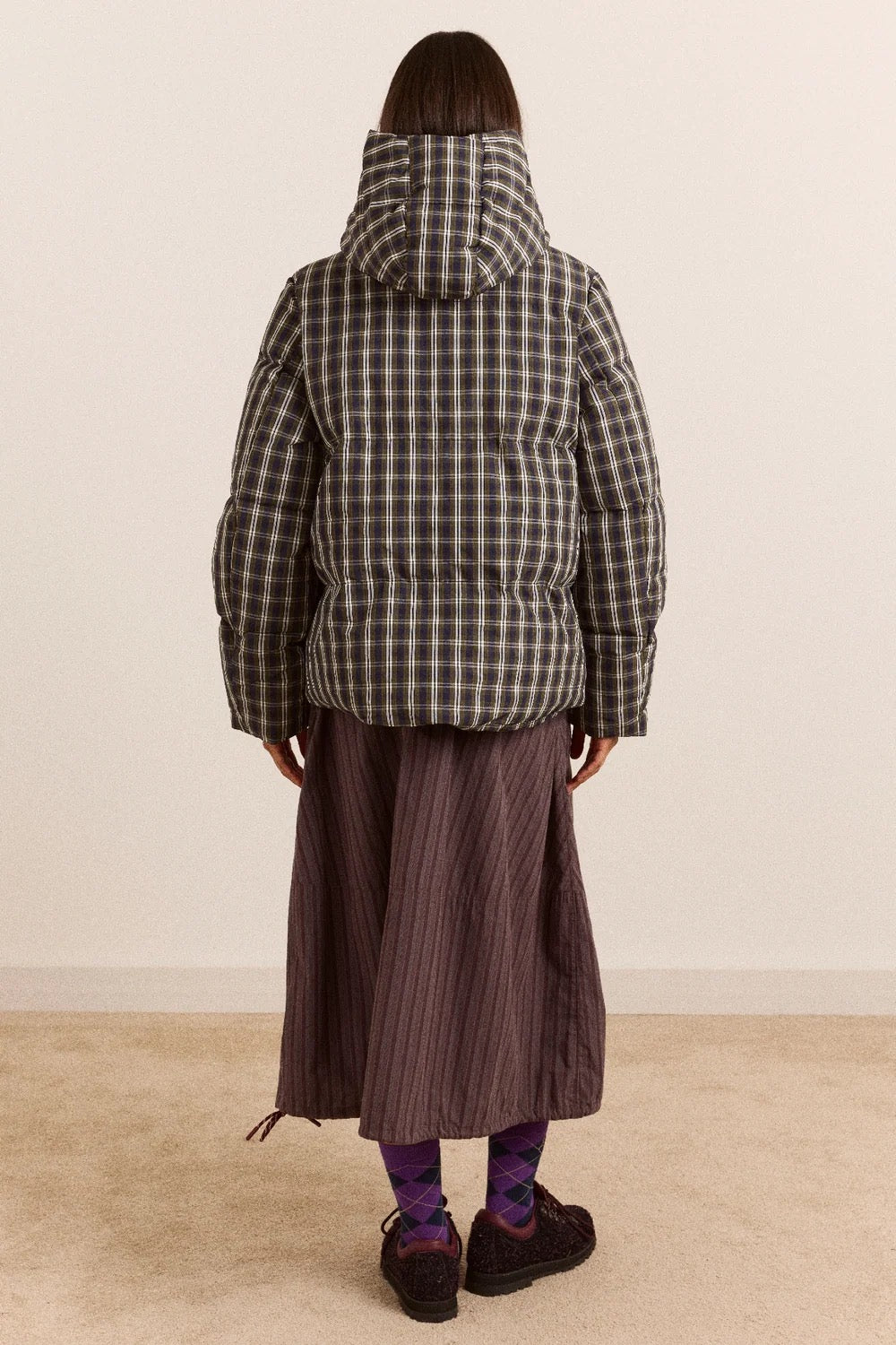 DAMSON MADDER  PEARL HOOD LYRA CHECK