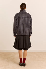 DAMSON MADDER PIXIE WOOL BOMBER Blue