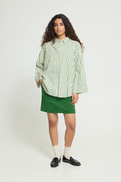 ICHI  IHGILU GREEN WHITE STRIPES