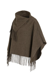 YAYA PONCHO SLATE BLACK BROWN