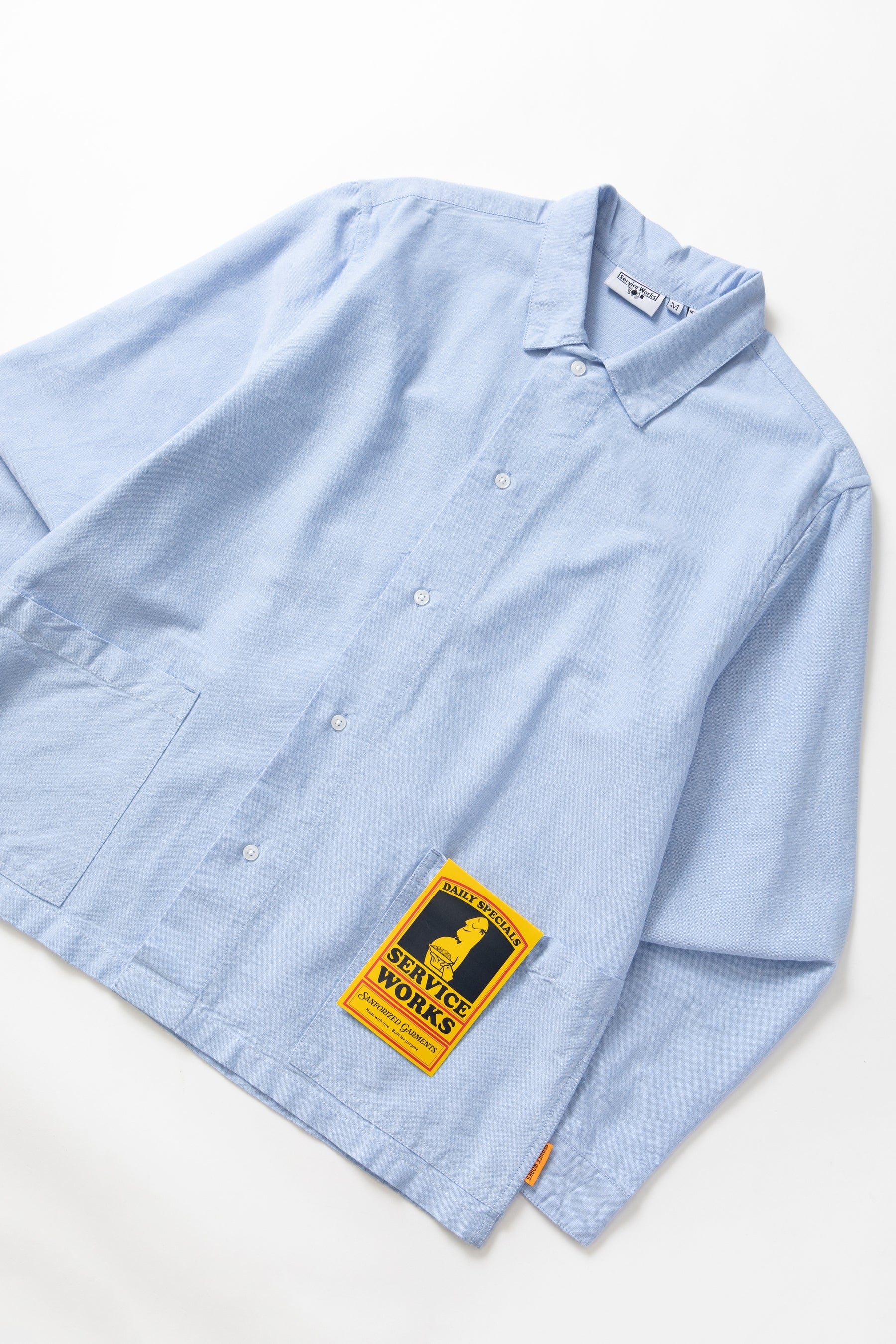 SERVICE WORKS WAITER SHIRT OXFORD BLUE