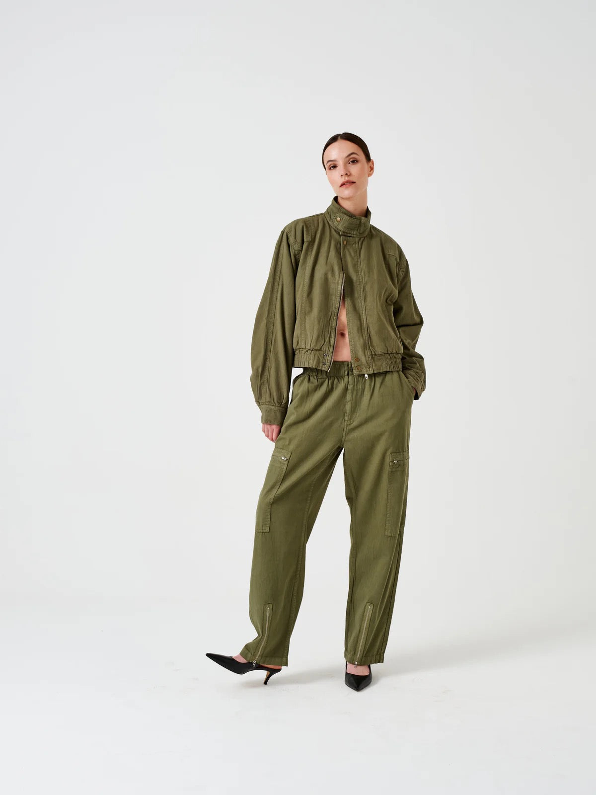 SEVENTY+MOCHI  AMELIA PANT KHAKI