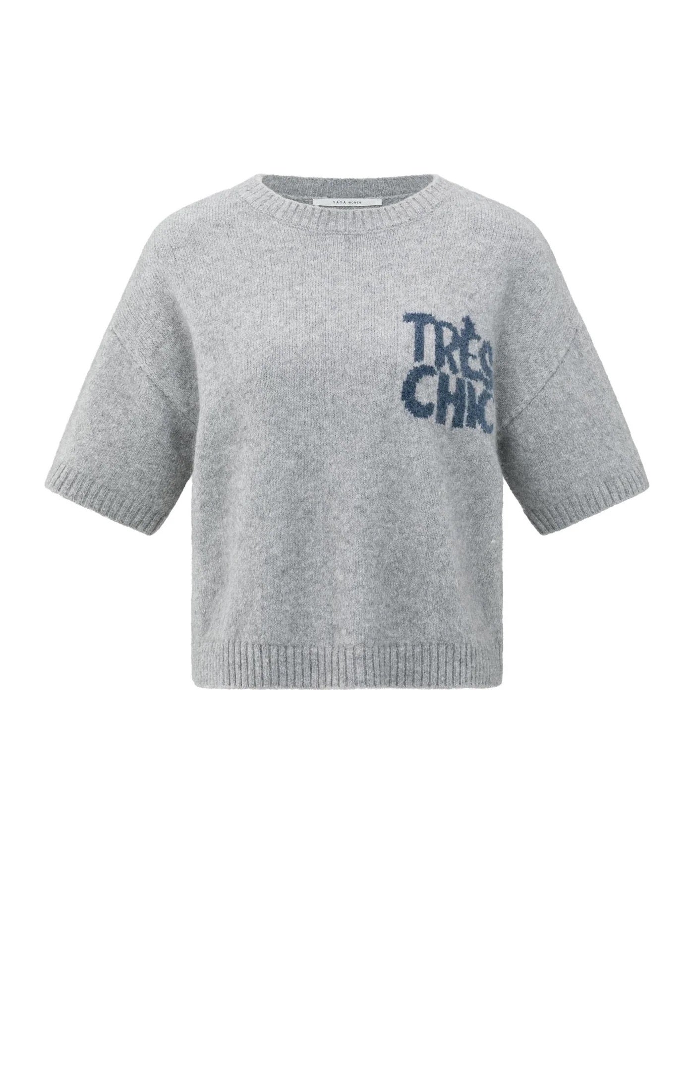 YAYA KNIT  ART LIGHT GREY