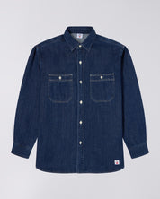 EDWIN WORK SHIRT BLUE DARK USED