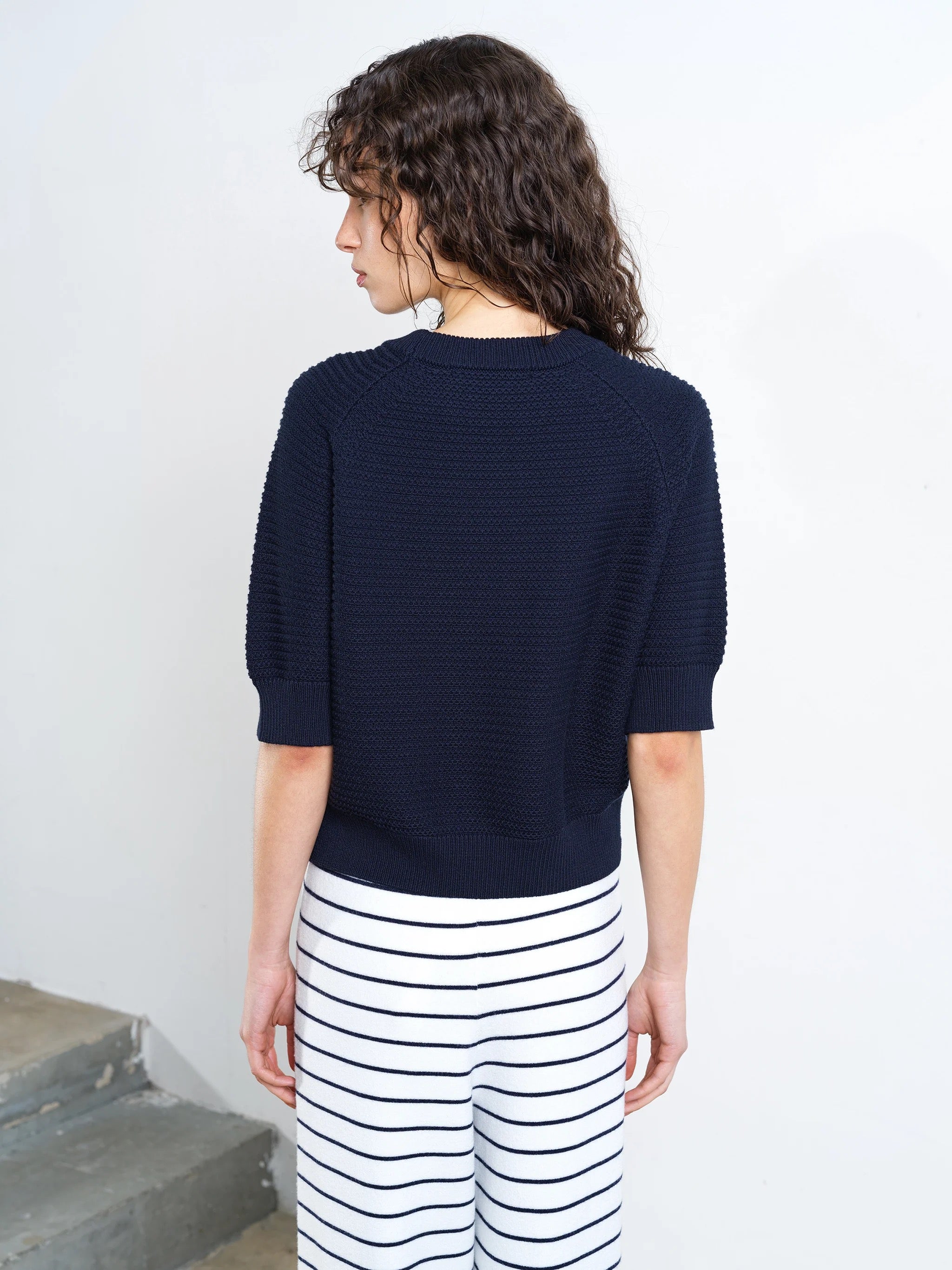 FRENCH CONNECTION  LILY SS MOZART NEW NAVY