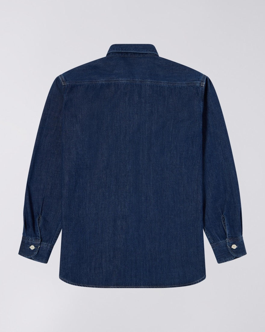 EDWIN WORK SHIRT BLUE DARK USED