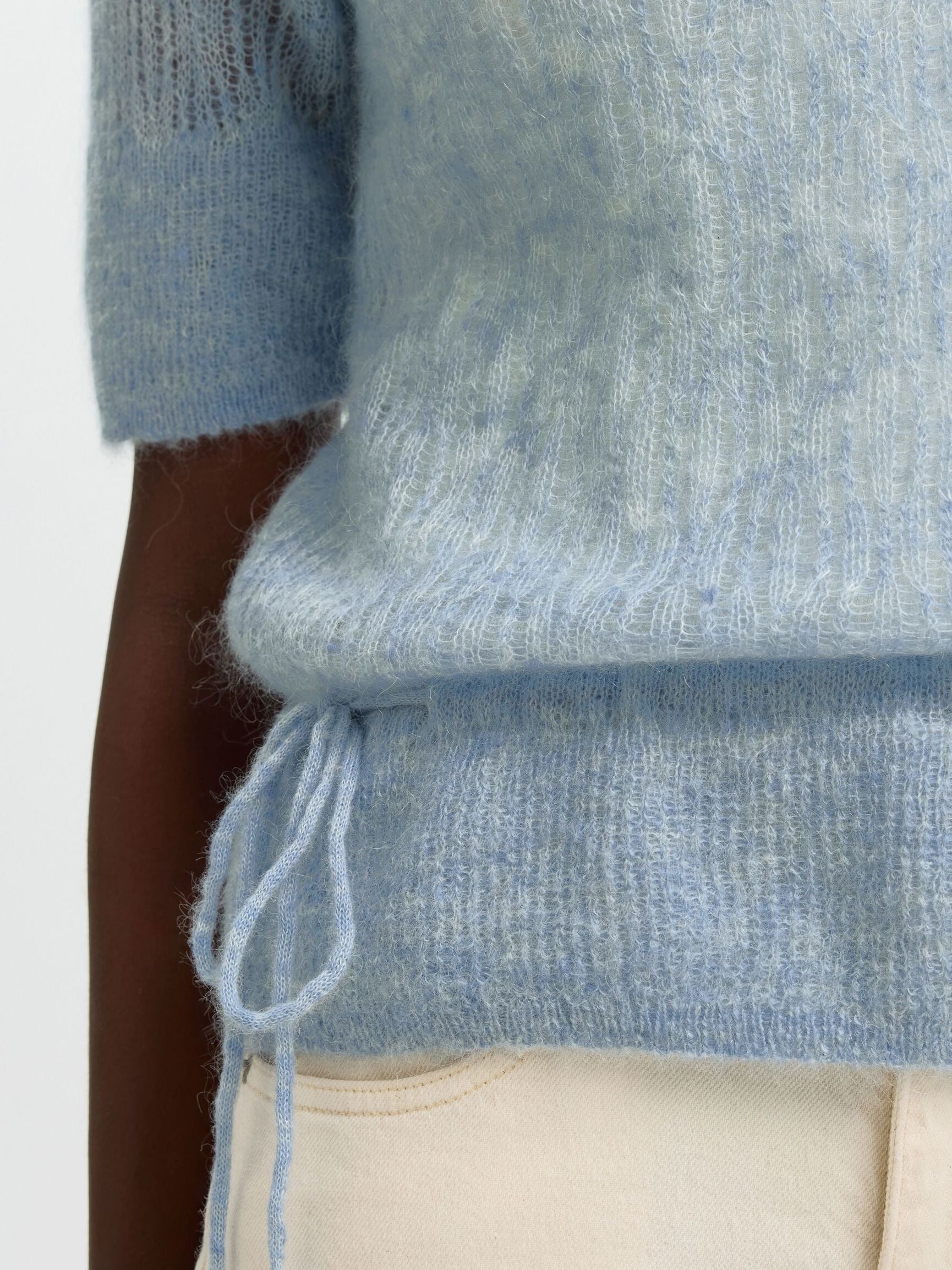 SELECTED MAYER DUSTY BLUE KNIT