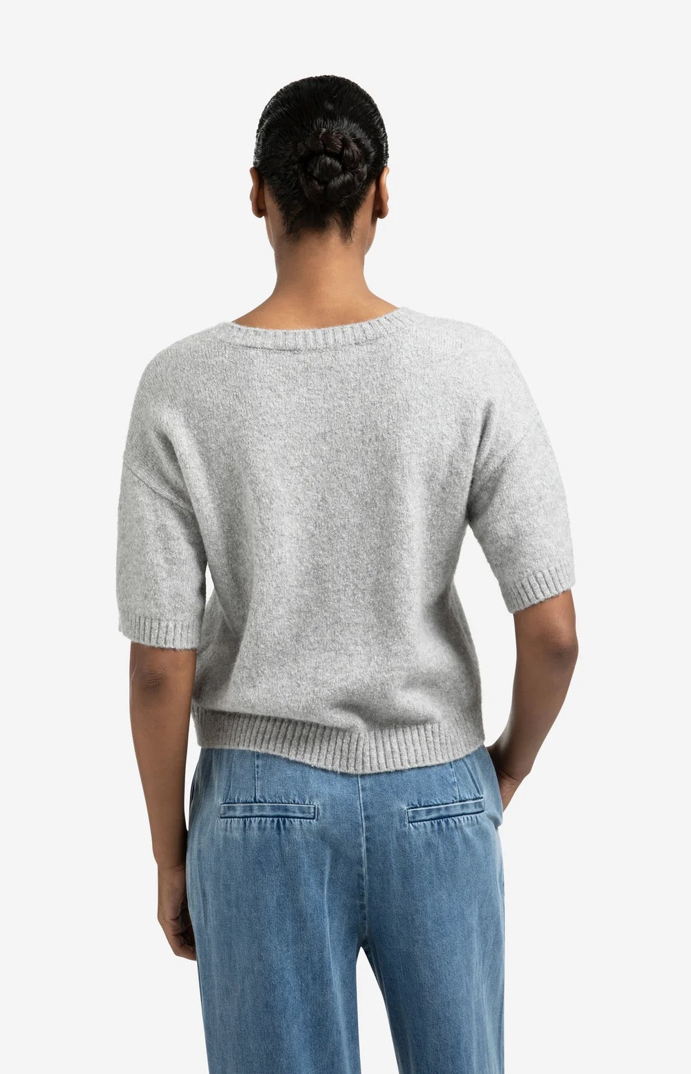 YAYA KNIT  ART LIGHT GREY