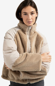 YAYA TEDDY JKT SAND BEIGE