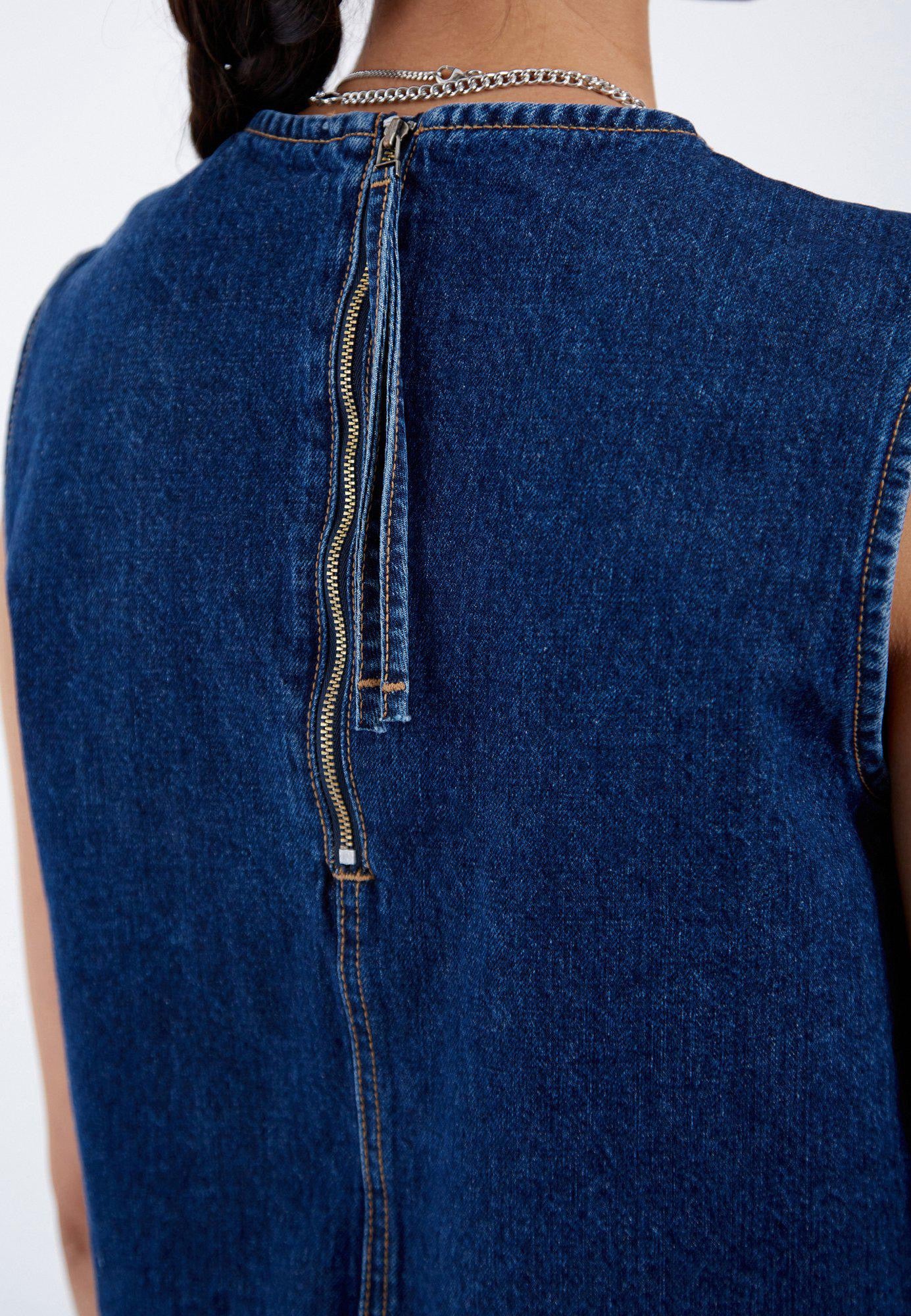 DR DENIM ERIN TOP DENIM HAZE DARK RETRO