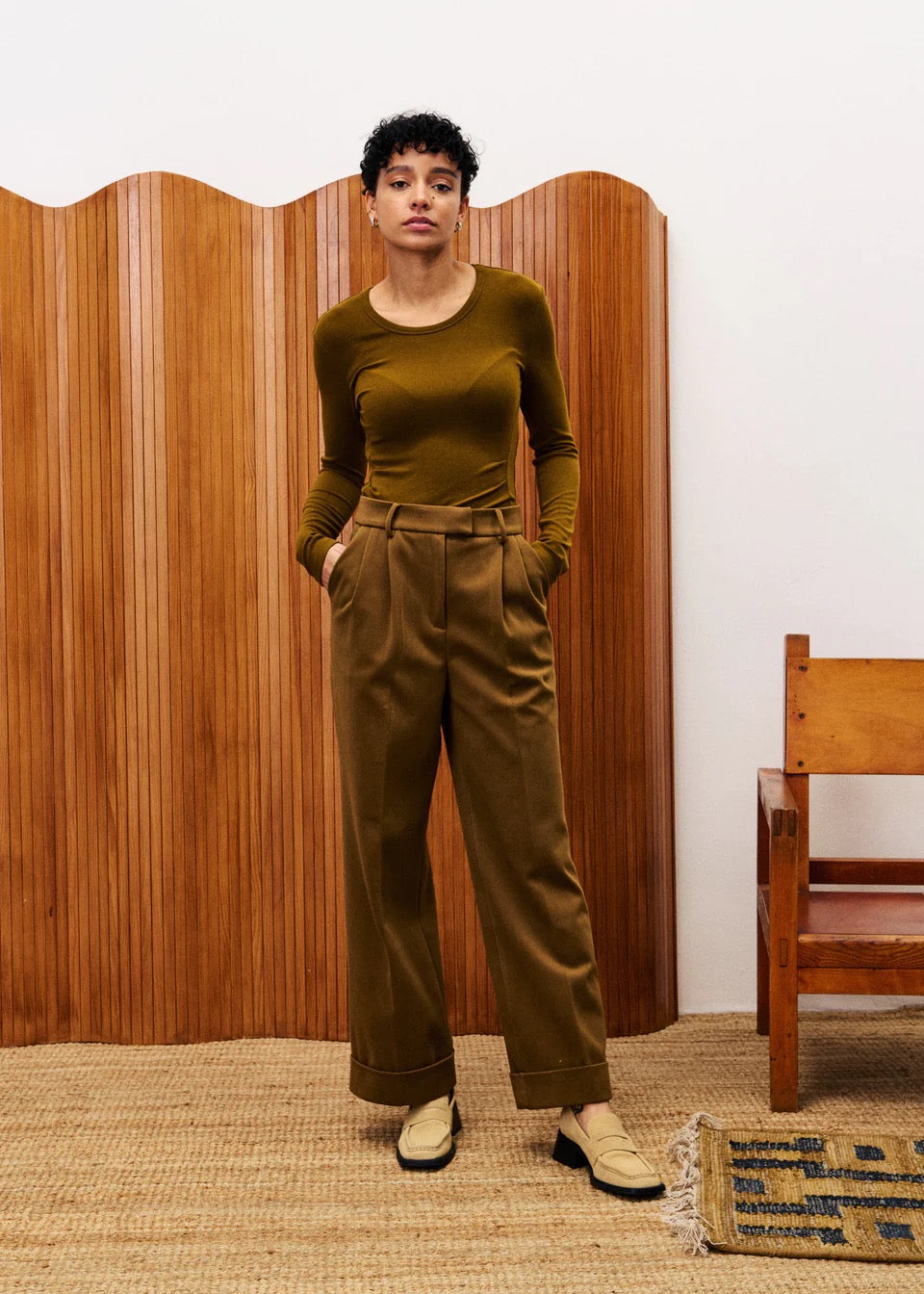 FRNCH PANTS OCRE