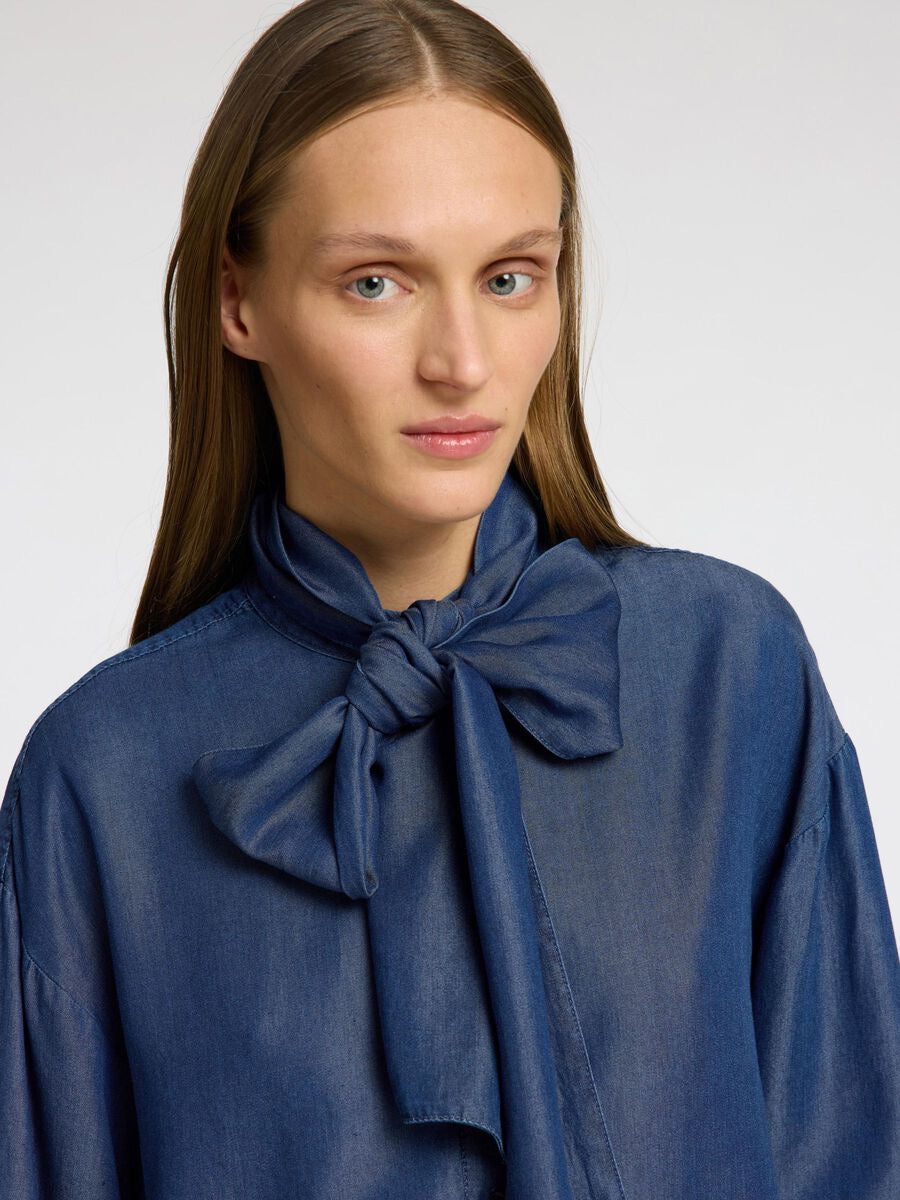 SELECTED FEMME JANNA DARK BLUE SHIRT