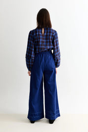 LOUCHE RIVER BABYCORD RICRAC TRIM NAVY