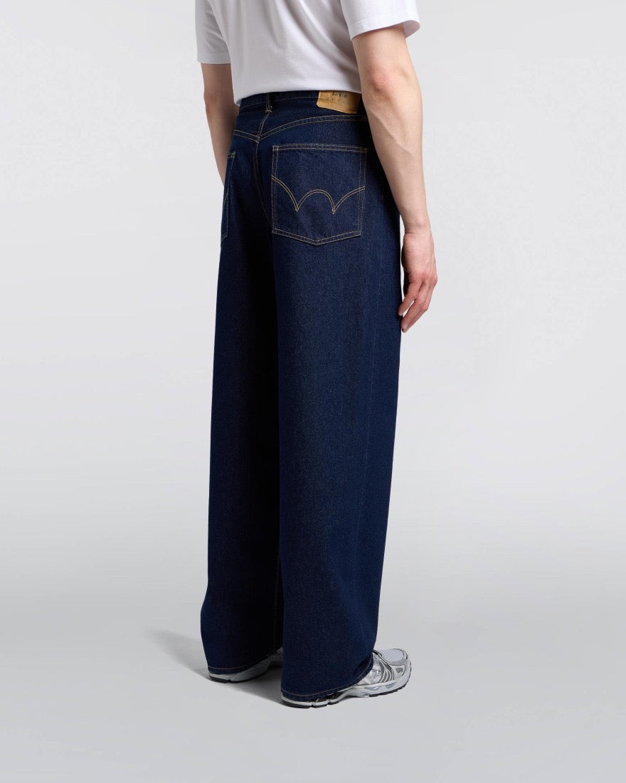EDWIN  WIDE PANT BLUE RINSED