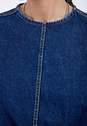 DR DENIM ERIN TOP DENIM HAZE DARK RETRO