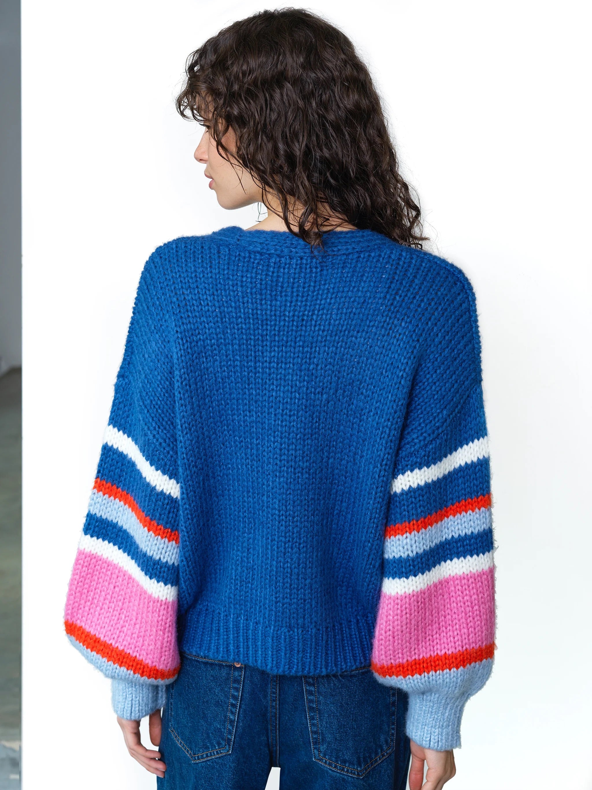 FRENCH CONNECTION MONROE AZURE BLUE MULTI