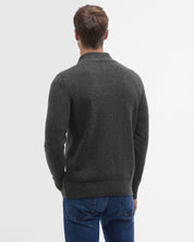 BARBOUR TISBURY HALF ZIP  DARK SEAWEED
