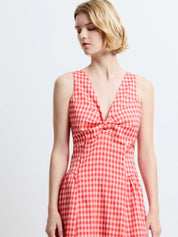 FRENCH CONNECTION  SHEILA MIDI WATERMELON RED