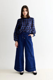 LOUCHE RIVER BABYCORD RICRAC TRIM NAVY