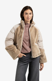 YAYA TEDDY JKT SAND BEIGE