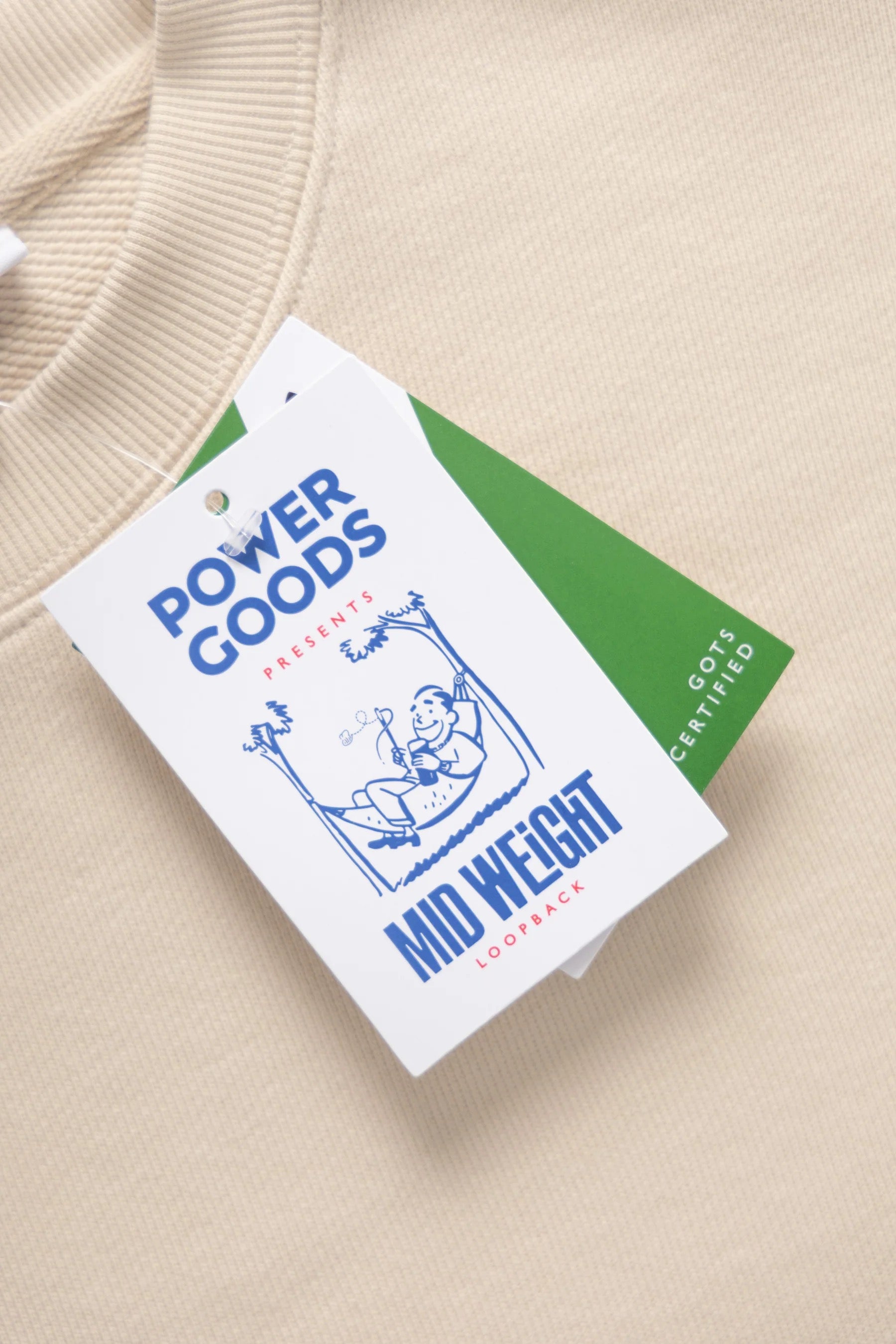 POWER GOODS LOOPBACK CREW PUTTY