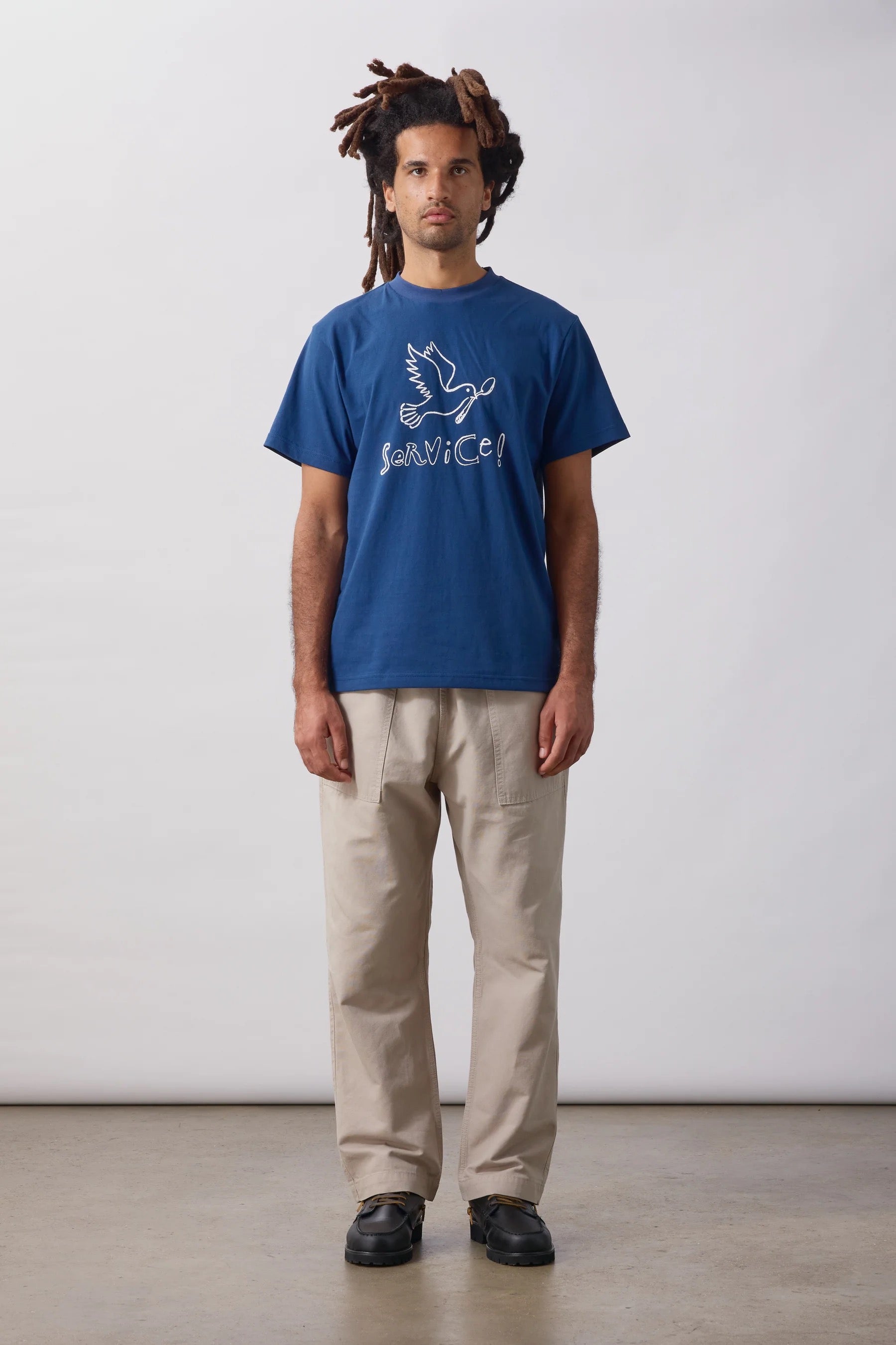 SERVICE WORKS  DOVE TEE NAVY