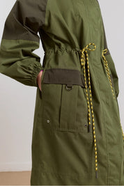 DAMSON MADDER  LOGAN RAINCOAT FOREST