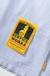 SERVICE WORKS WAITER SHIRT BLUE STRIPE