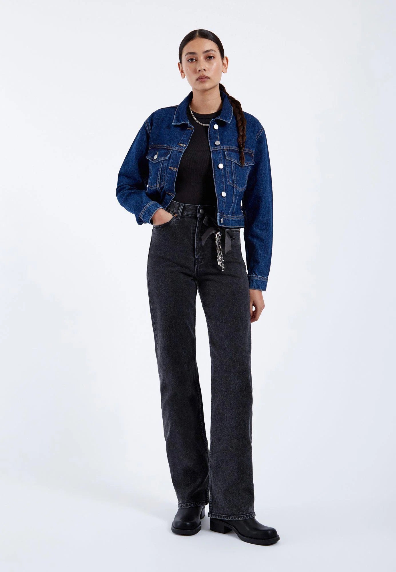 DR DENIM ECHO STRAIGHT TAR RETRO BLACK