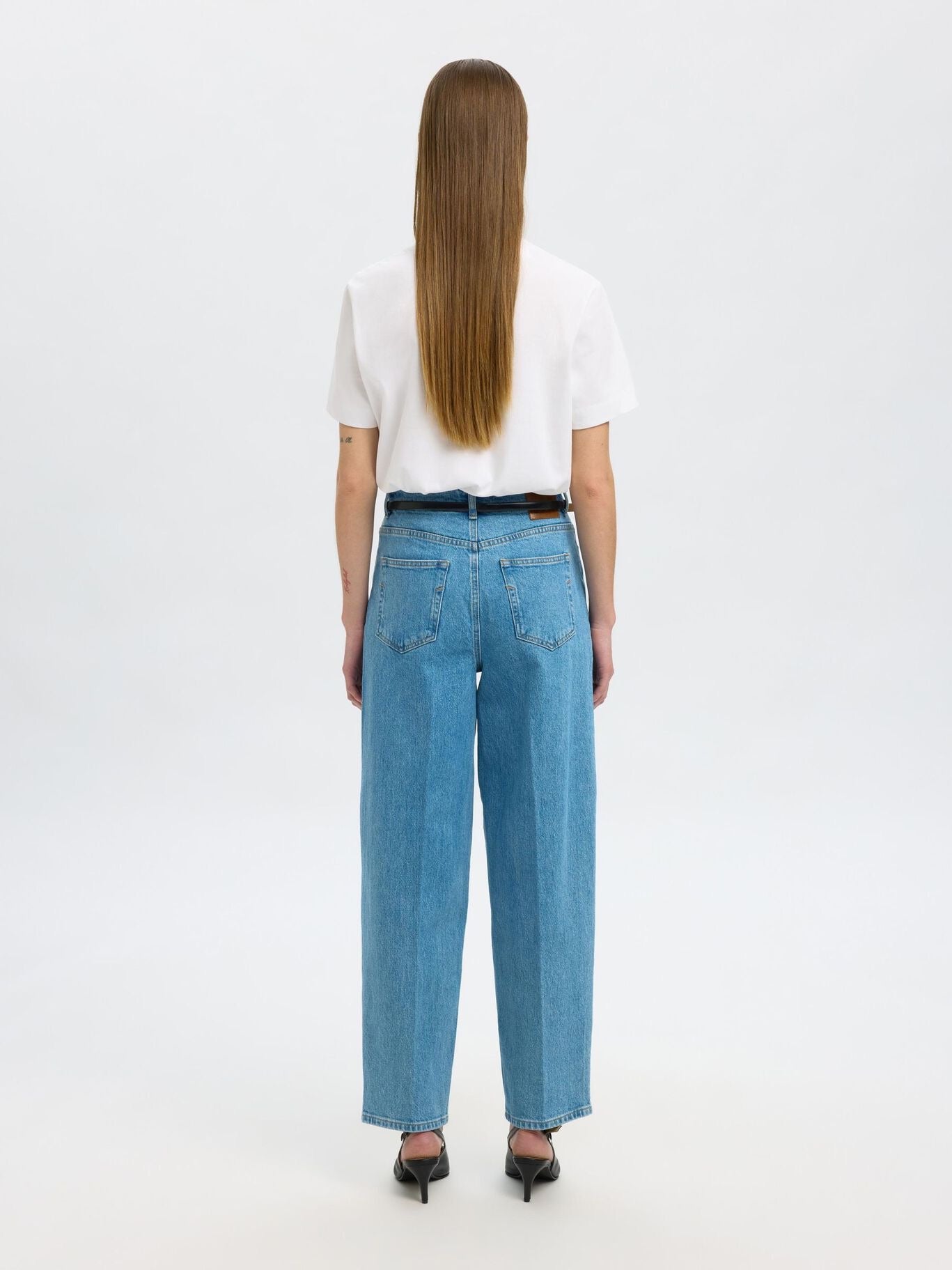 SELECTED BARREL LIGHT BLUE DENIM