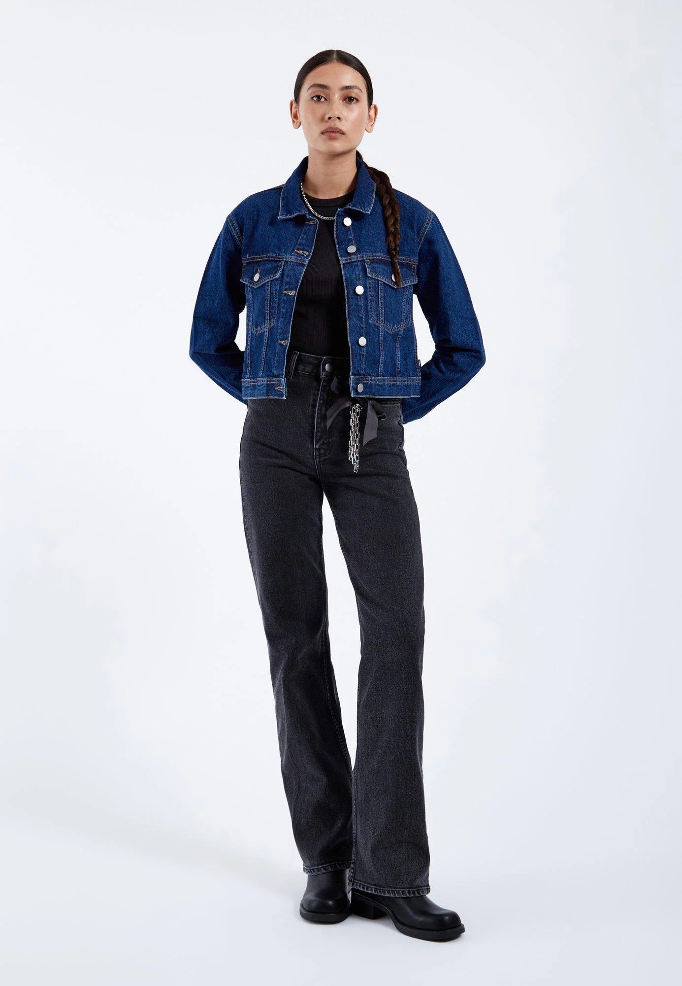 DR DENIM ECHO STRAIGHT TAR RETRO BLACK