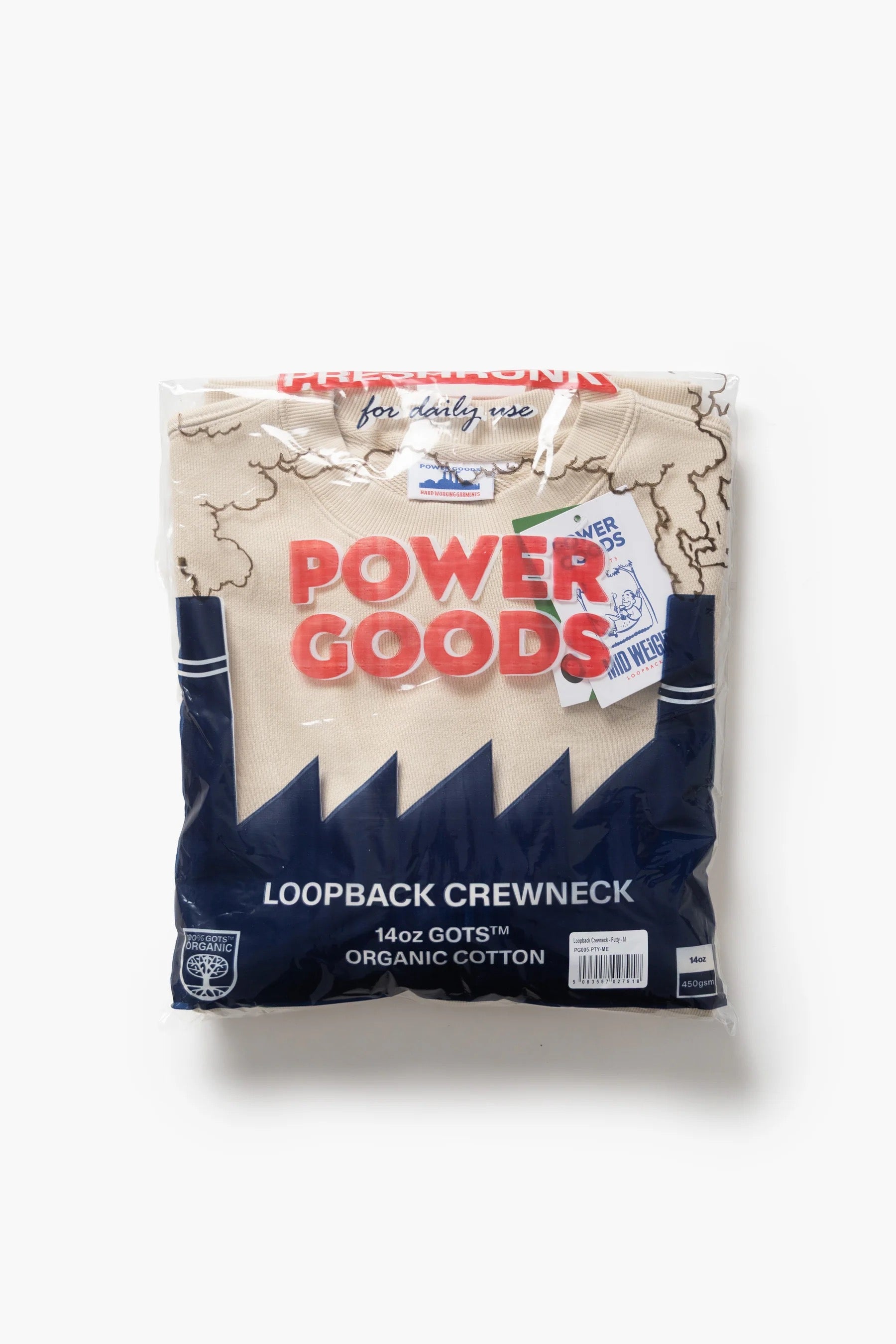 POWER GOODS LOOPBACK CREW PUTTY